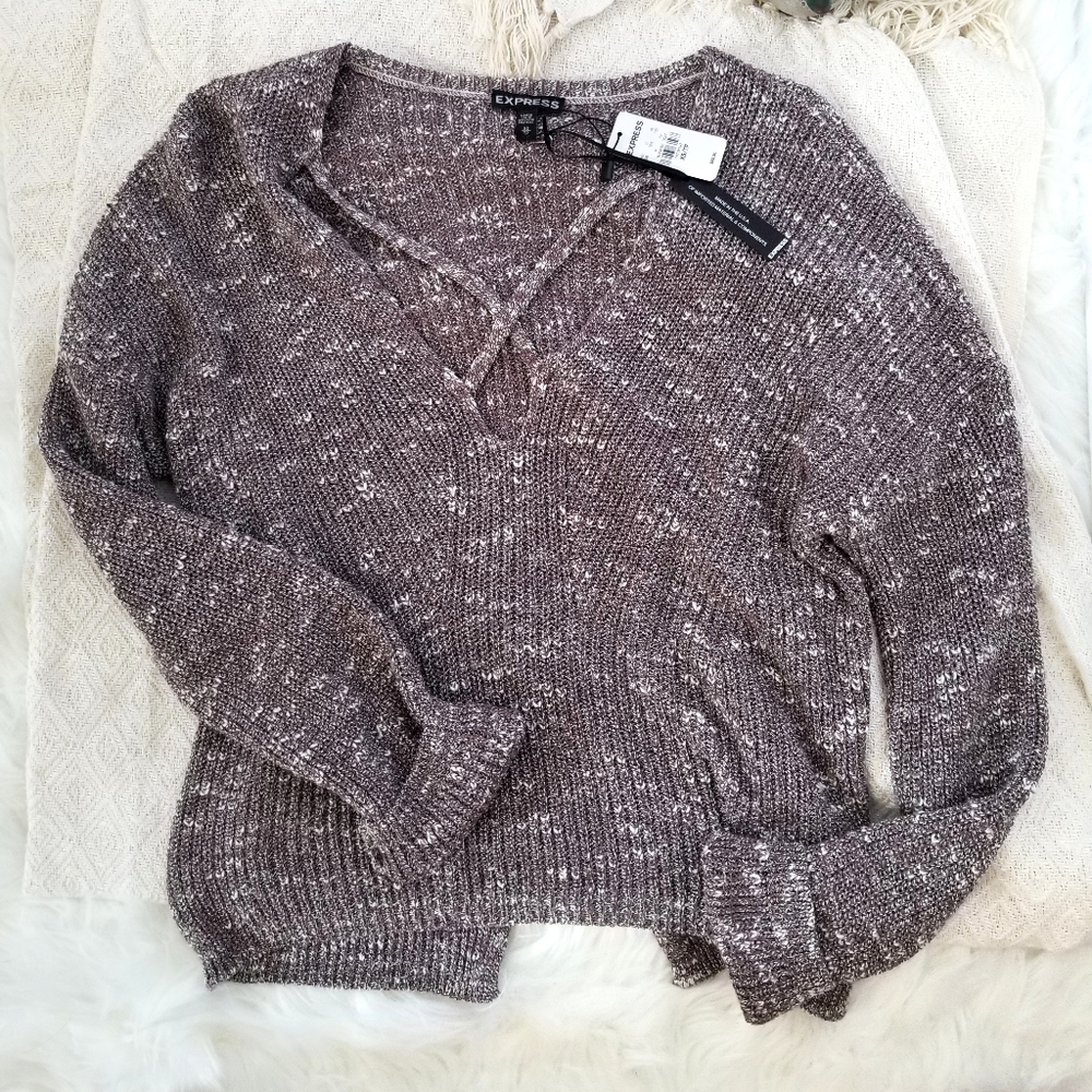 Express speckled sweater.